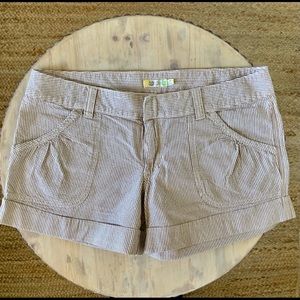 SPLIT Pin Stripe Shorts with Cuff
